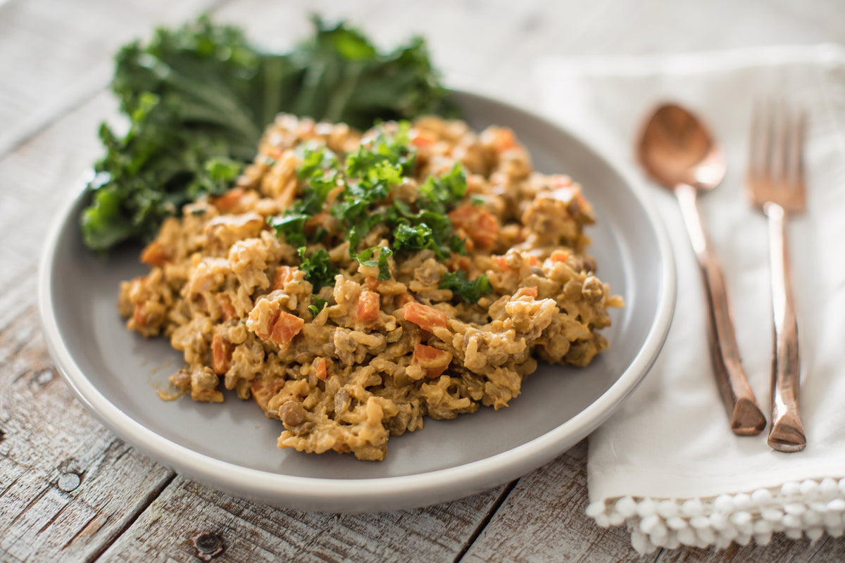 Rice & Lentil Pilaf – Kate Flowers