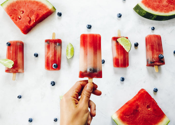 Watermelon Berry-Lime POPSICLES