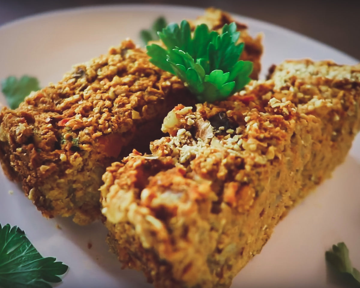 NO-MEAT LOAF | Vegan Holiday Recipe – Kate Flowers